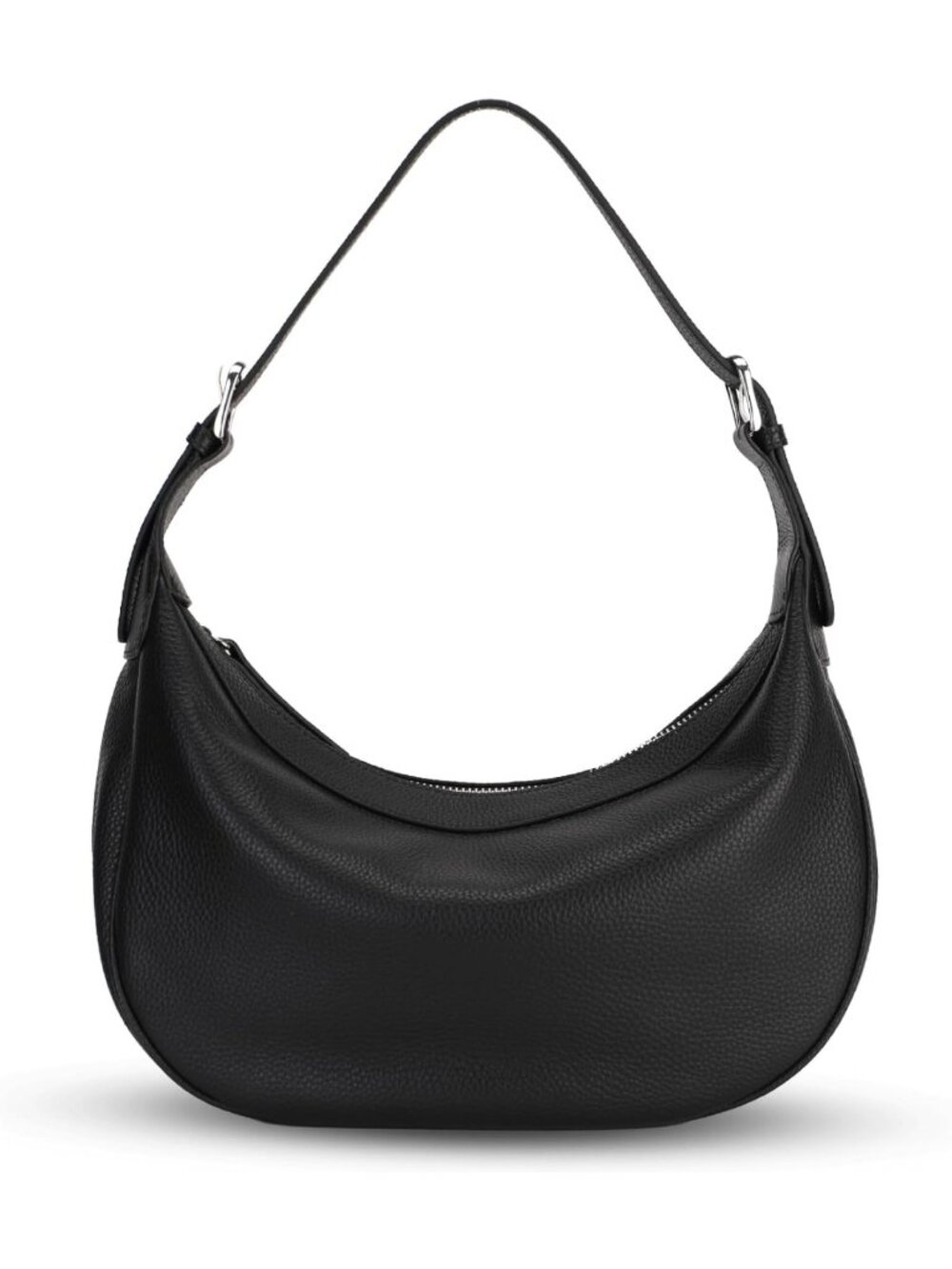Stylish Genuine Leather Hobo Crossbody Bag for Women, Adjustable Straps
